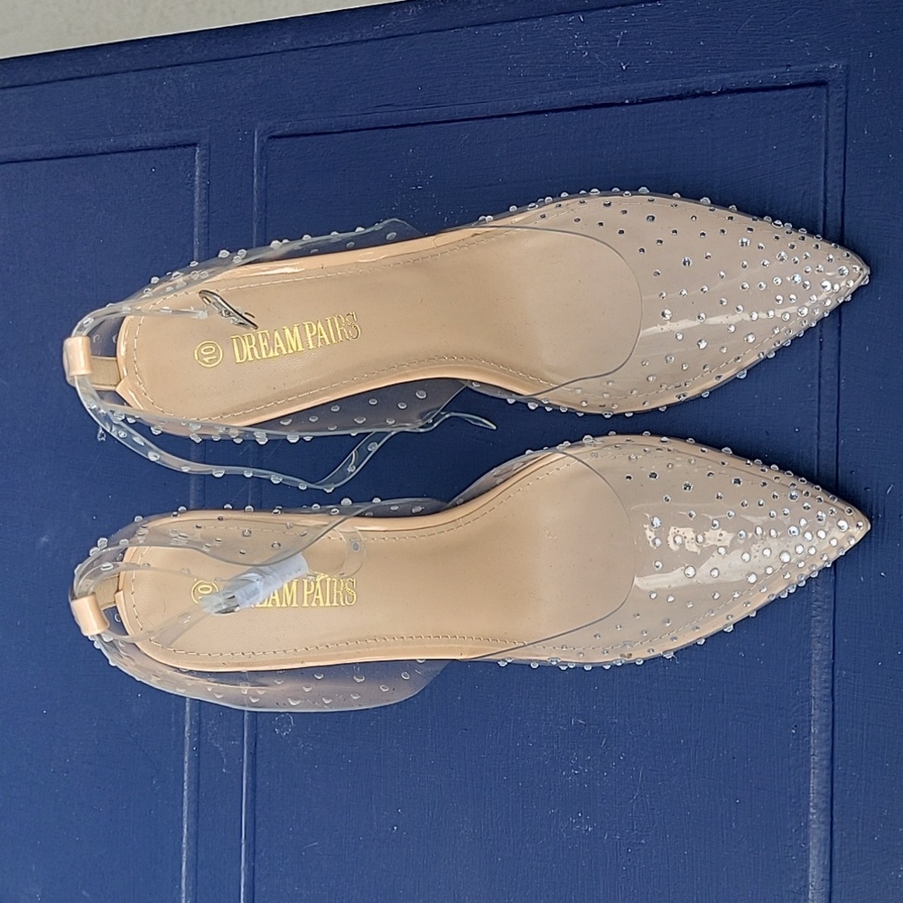 Dream pairs sparkle clear high heels